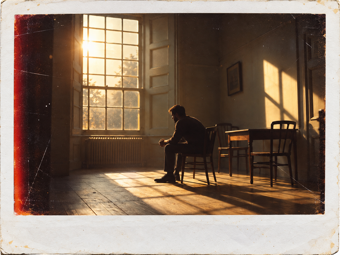 Light entering an empty room